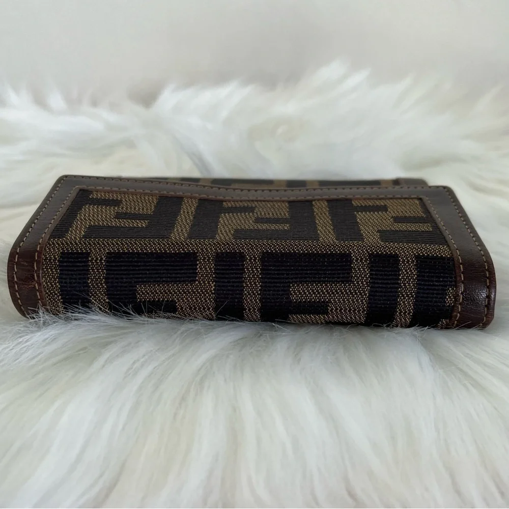 FENDI Zucca Trifold Wallet EUC Authenticity Guaranteed